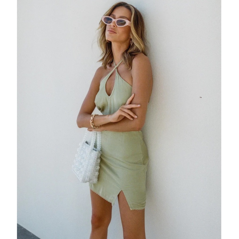 Sage mini dress NWT‼️